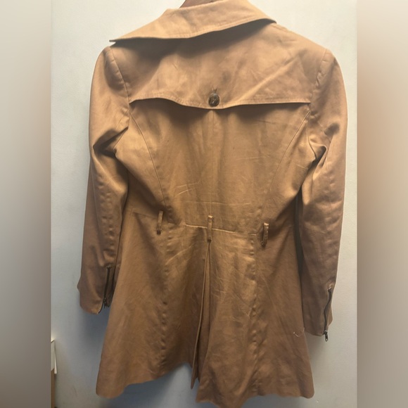 ASOS Camel Trench Coat Women’s Size 8 - Picture 2 of 4